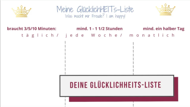 Meine Glücklichheits-Liste